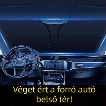 Autó előtti napsugárvédő árnyékoló – nyári napsütés elleni védelem és hőszigetelés, belső használatra