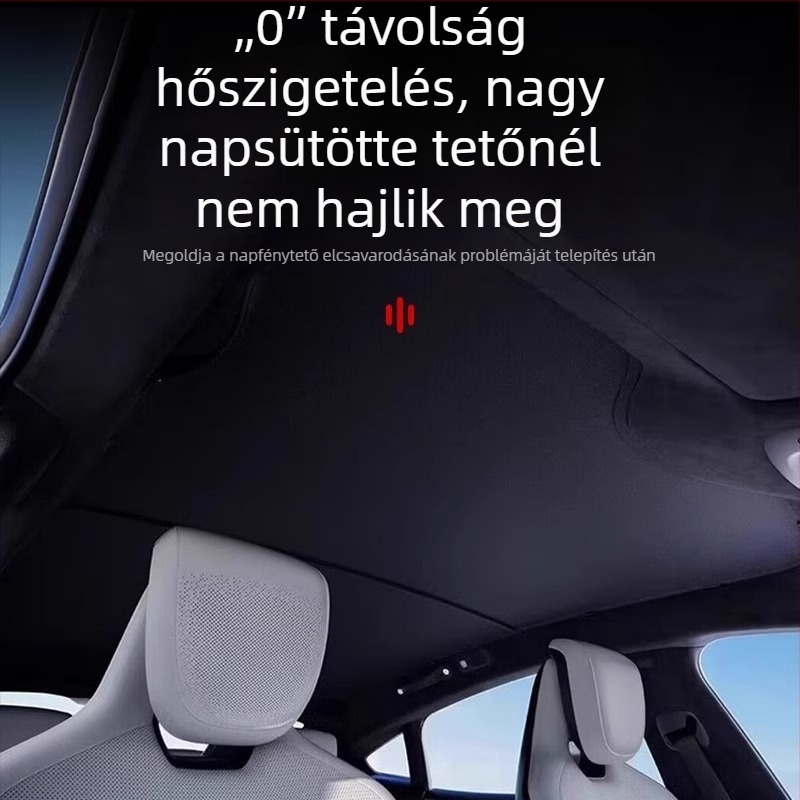 Xiaomi SU7 autó panoráma tető árnyékoló függöny – jégkristály anyag, snap-in telepítés, logó nyomtatás elérhető