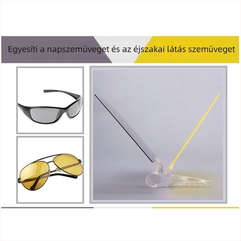 JYNB Éjszakai Látás Napszemüveg — anti-glare, nappali/éjszakai kettős használat, snap-in telepítés autóablakokhoz