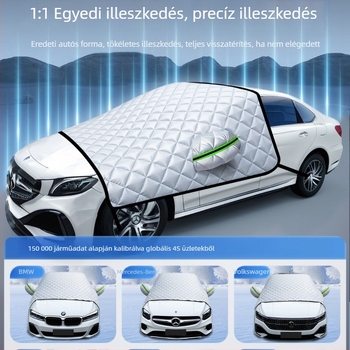 Univerzális elülső autóárnyékoló, alumíniumfóliával és hőszigeteléssel