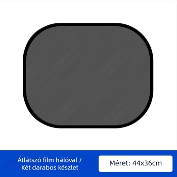 Nylon hálós autó napvédő, összecsukható, rögzítés szívófejű tartóval, oldalablakvédő