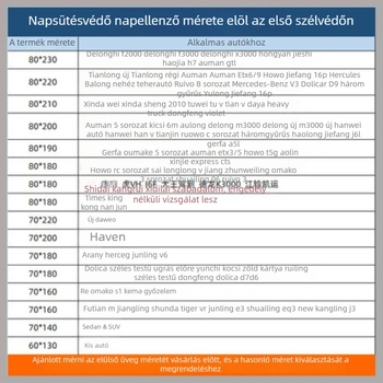 Teherautó fülke napellenyző: első védő, alumínium fólia, szívófejes telepítés, Xi Tilai, Original Wind stílus