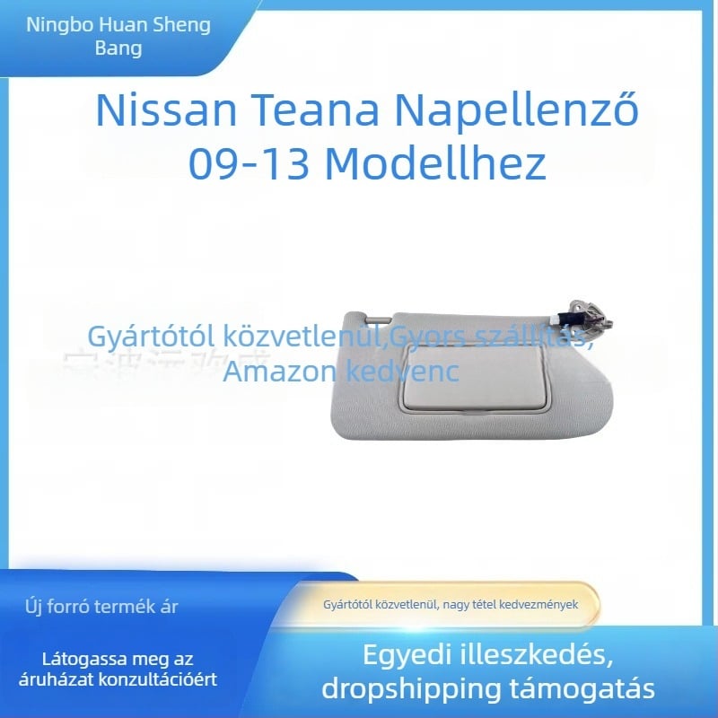 Nissan Teana 13-18 autó napellenző, flanel anyag, beépített szerelés, logó nyomtatás elérhető