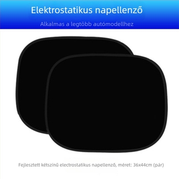 Hyun Nylon hálós autóablak árnyékoló szívófejes rögzítéssel — első ablak előtakaró, speciális autómodellekhez, logó nyomtatás, testreszabás