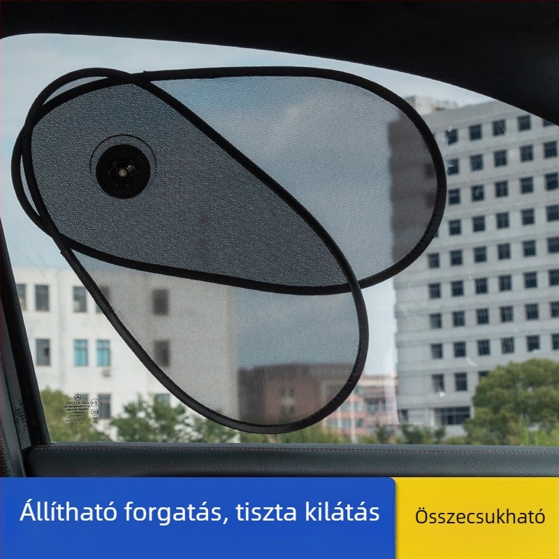Lanbowang Autóablak Háló Árnyékoló — hálós anyag, félátlátszó, akasztó felszerelés, általános kompatibilitás
