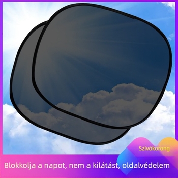 Nylon hálós autó oldalsó ablak árnyékoló szívókorongos rögzítéssel, hátsó ablakhoz, hőszigetelő panel