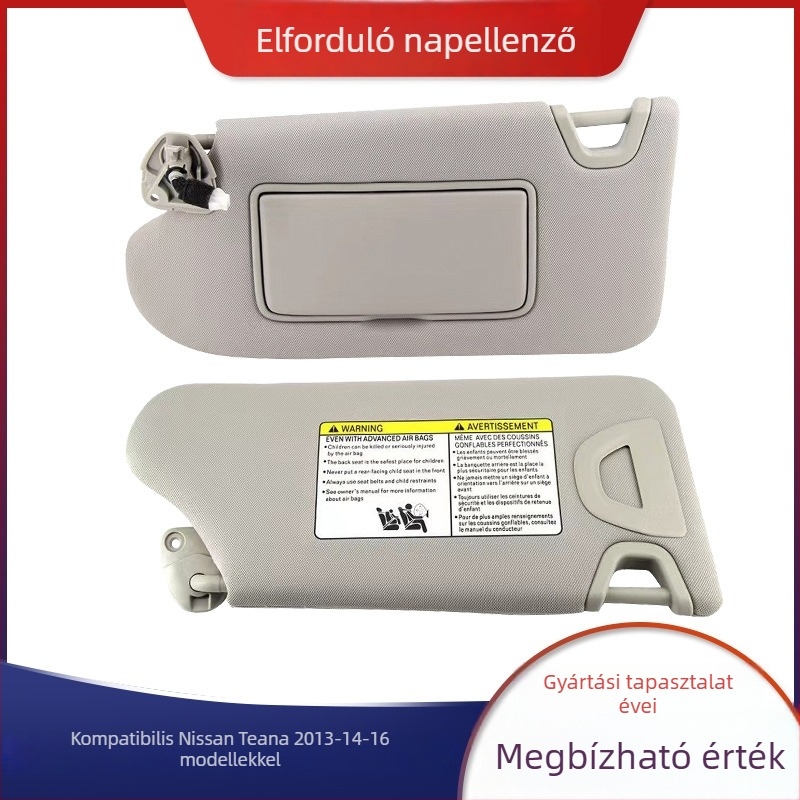 Nissan Teana 2013-2016 autónapellenző (bal oldal) világítással (Rögzítés: szívócsésze; Súly: 0,68 kg; Testreszabás: Igen; Logó nyomtatás: Nem)