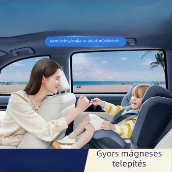 Hálós autóablakárnyékoló mágneses rögzítéssel – Toyotahoz, előre, oldalra és hátra ablakokra