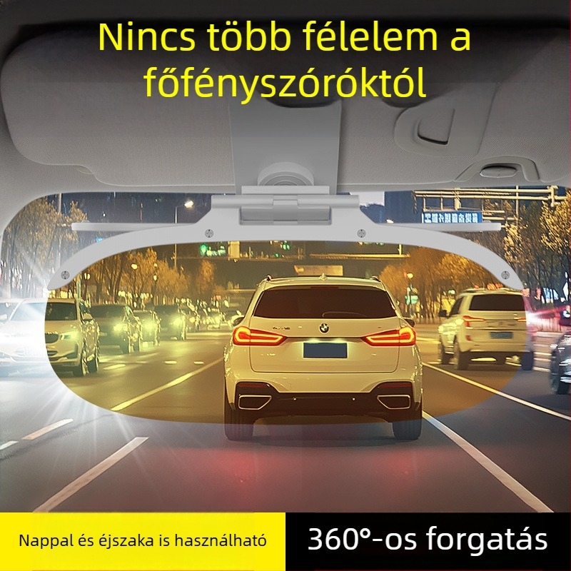 Autóklip-On Anti-Glare Napvédő Polarizált Lencsével, Műanyag, Gradiens Mintázat