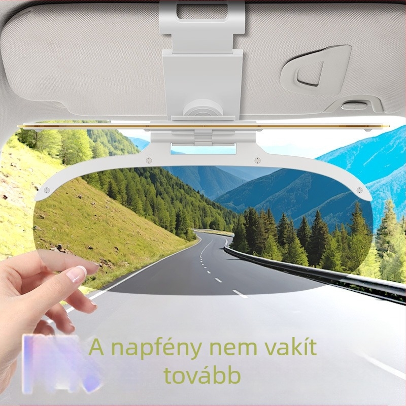 Autóklip-On Anti-Glare Napvédő Polarizált Lencsével, Műanyag, Gradiens Mintázat
