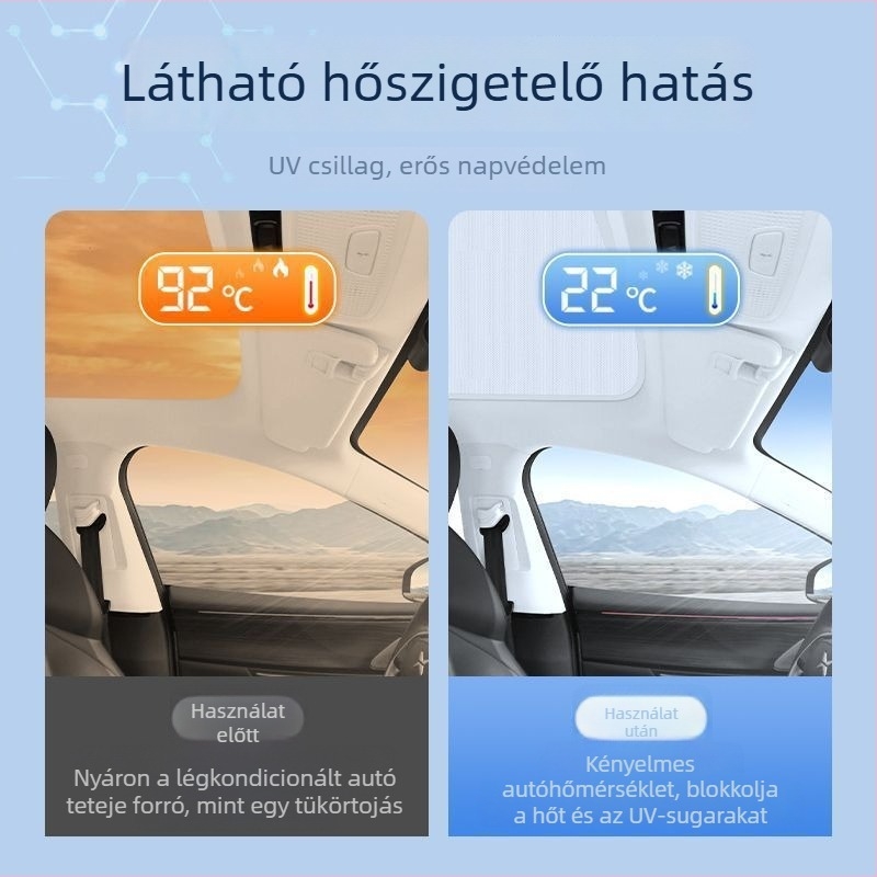 Xpeng P7, G6, M03, G9 tetőablak napvédő és hőszigetelő panel – Ice Crystal