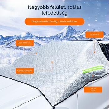 Autó napellenző az első szélvédőhöz, alumíniumfóliából, teleszkópos szerelés, rácsos mintázat, súly 380
