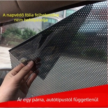 Autó belső oldalsó ablakának napvédő árnyékolója, elektrosztatikus tapadással, napvédő panelek, 2 darab