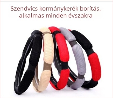 Volánvédő, csúszásmentes, légáteresztő szendvics anyag, négy évszakos általános használat, sportos stílus, testre szabható