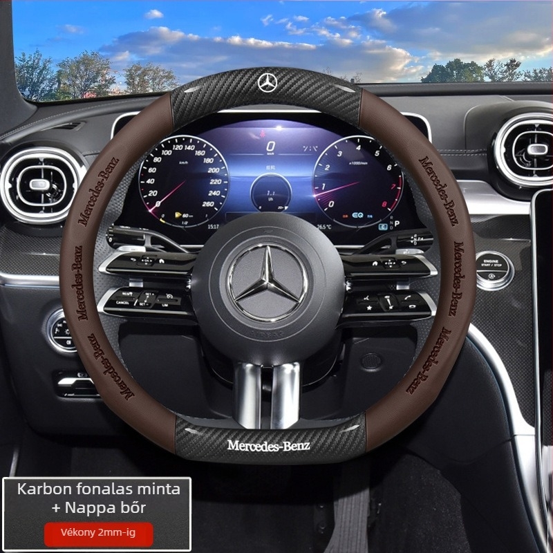 DLTICG bőr volánvédő – mind az évszakokhoz, egyszerű stílus, dedikált telepítés