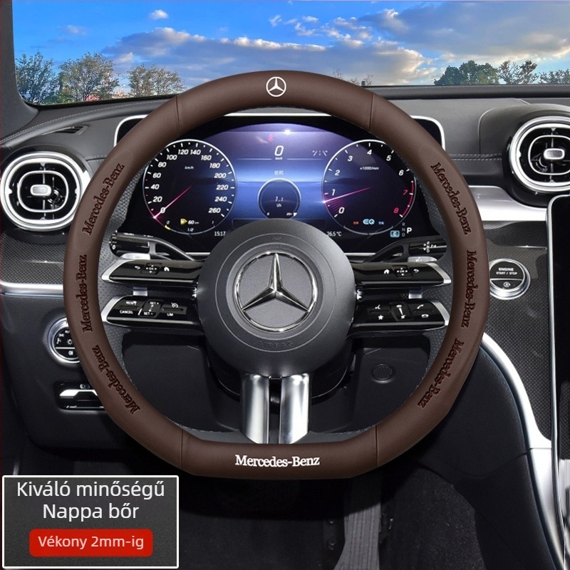 DLTICG bőr volánvédő – mind az évszakokhoz, egyszerű stílus, dedikált telepítés