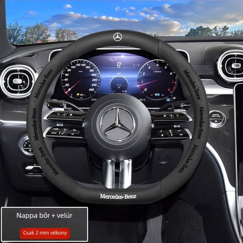 DLTICG bőr volánvédő – mind az évszakokhoz, egyszerű stílus, dedikált telepítés