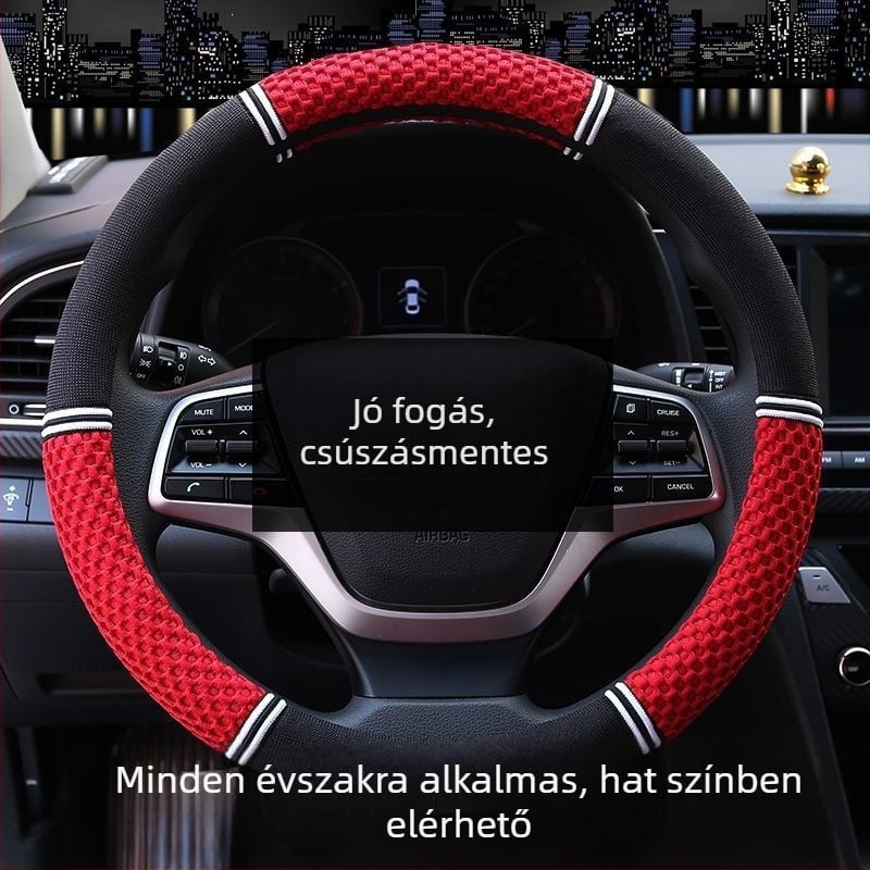Ice Silk kormányvédő autóhoz – minden évszakra, izzadságfelszívó, csúszásmentes, kopásálló; kompatibilis az Aohan márkával; telepítés: kormányvédő burkolat
