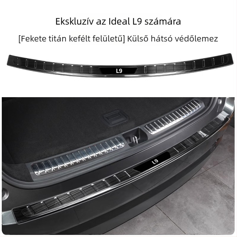 Marker rozsdamentes acél hátsó küszöbvédő lemez és pedálvédő matrica Ideal autókhoz