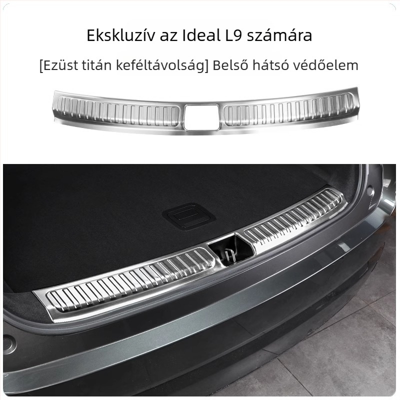 Marker rozsdamentes acél hátsó küszöbvédő lemez és pedálvédő matrica Ideal autókhoz