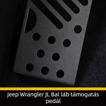 Bal oldali lábfej-pihentető pedál Wrangler JL-hez (2018–2023), kézi váltó — HOZAN fém pedál kiegészítő
