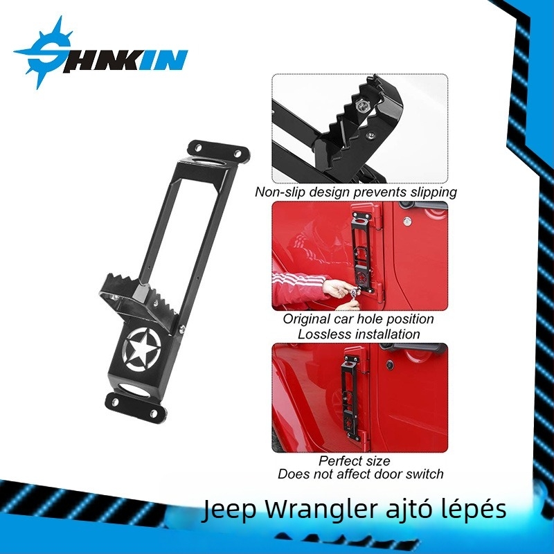 Összecsukható ajtó küszöb Wrangler JL-hez — Shunkun, külső dekoratív kiegészítő; anyag: Egyéb (Brand: Shunkun; Modell: Wrangler JL; Autógyártó: Wrangler JL)