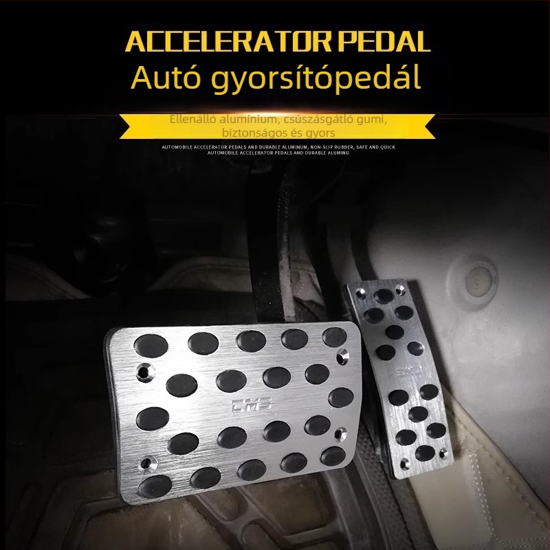 Autópedál csúszásmentes felülettel – alumíniumötvözetből, márka Runnan, kompatibilis manuális és automata váltóhoz
