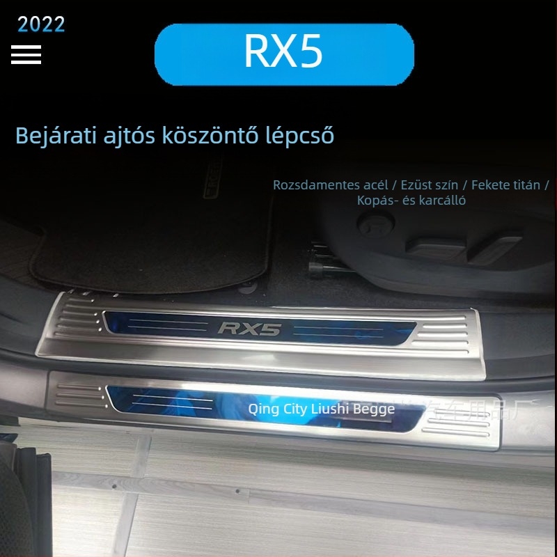 Rozsdamentes acél ajtó küszöbvédő Roewe RX5 (3. generáció, 2022)