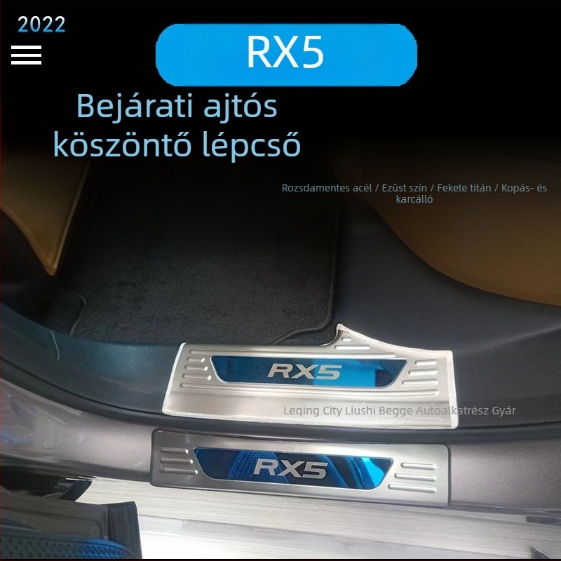 Rozsdamentes acél ajtó küszöbvédő Roewe RX5 (3. generáció, 2022)