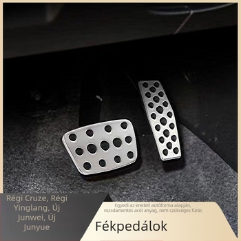 Rozsdamentes acél pedálkészlet a Chevrolet Cruze 2009-2014-hez — gázpedál, fékpedál és kuplungpedál