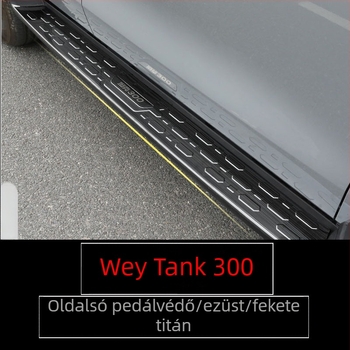 Berger rozsdamentes acél oldalsó pedálfedél WEY Tank 300 (2021) – csúszásmentes, külső dekor