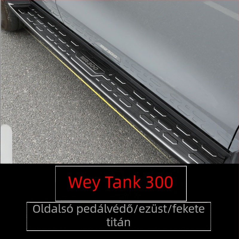 Berger rozsdamentes acél oldalsó pedálfedél WEY Tank 300 (2021) – csúszásmentes, külső dekor
