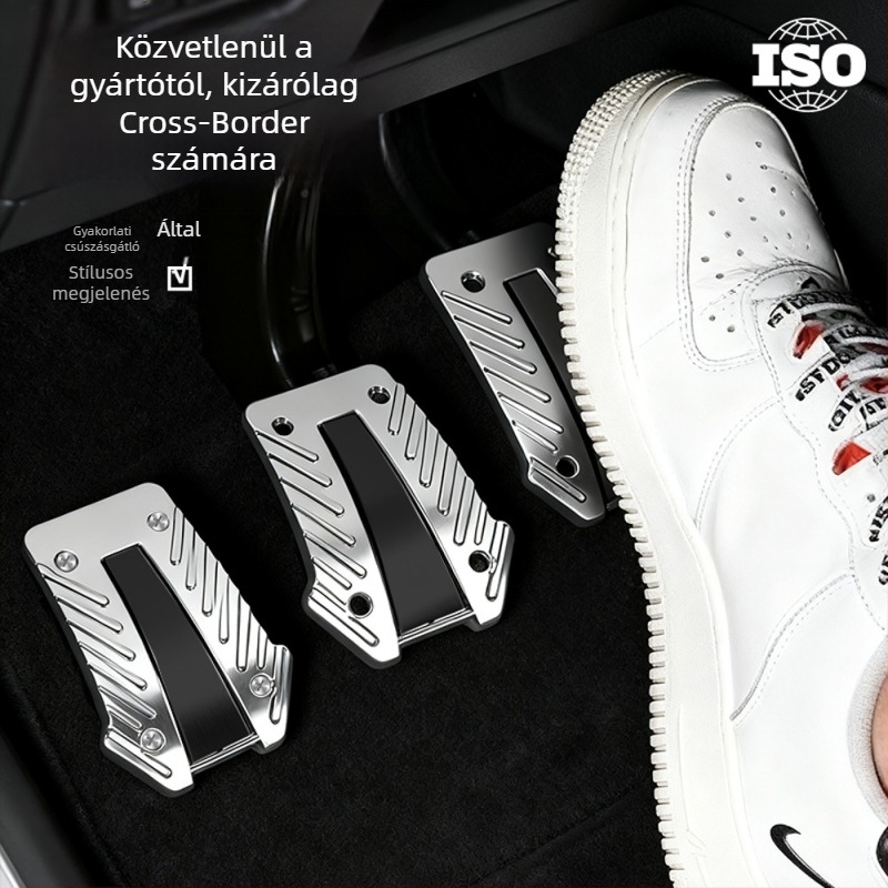 Universális autófék- és gázpedálok, lyukasztás nélkül, csúszásmentes és kopásálló, műanyag pedálok