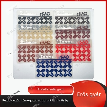 Vezetőoldali autópadló szőnyeg üdvözlő pedállal, PVC epoxibevonattal, kopásálló pedálpad