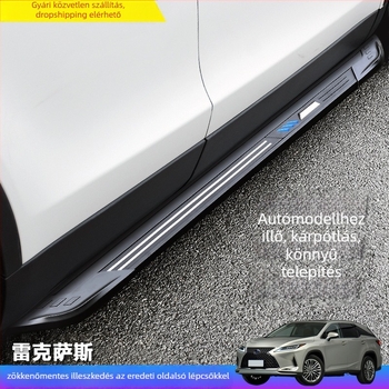 Lexus RX pedálpanel dekorációs kiegészítő — alumínium ötvözet; kompatibil RX400H, NX200/300, RX270, RX200T; 07–21 modellévek; automata váltó