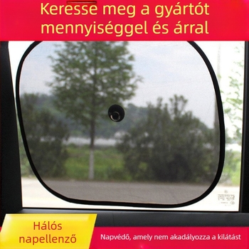 Autóablak hálós napellenző, logónyomás, testreszabható feldolgozás, típus 20213
