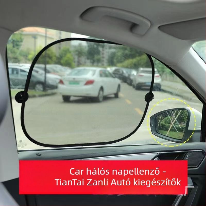 Autóablak hálós napellenző, logónyomás, testreszabható feldolgozás, típus 20213