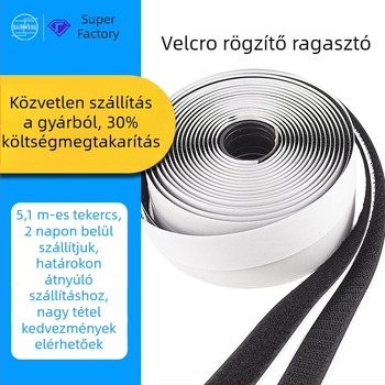 Ragasztó Velcro szalag függönyökhöz és ajtókhoz – kétoldalas öntapadó Velcro, nylon Velcro, otthoni és autó használatra, márka bxx
