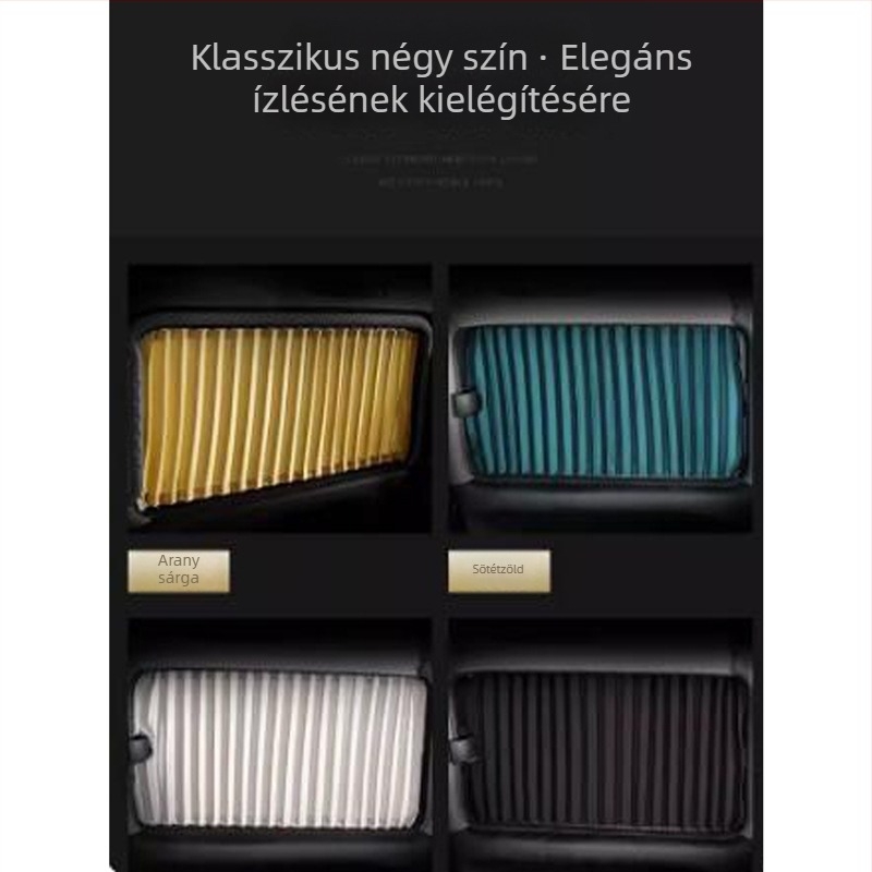 Autó napvédő fűggöny sínvezetésű, szatén, akasztó, univerzális kompatibilitás