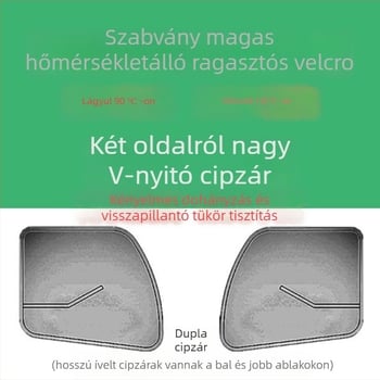 Teherautó ablakháló Velcro ragasztóval – szúnyog- és rovarvédelmi háló