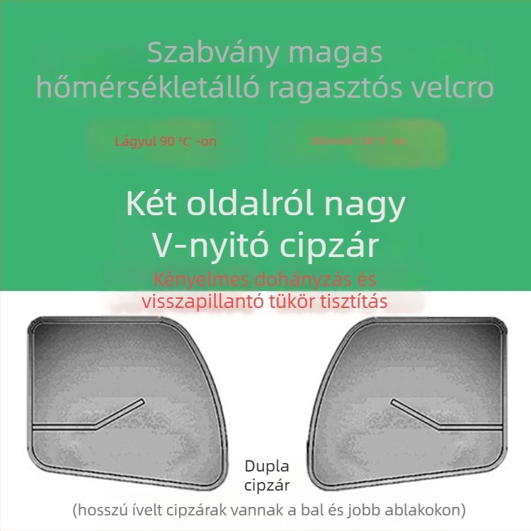 Teherautó ablakháló Velcro ragasztóval – szúnyog- és rovarvédelmi háló