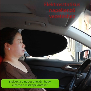 Autó oldalsó napvédő függöny ablakaiba — PVC, statikus ragasztóval történő felhelyezés, logónyomtatás elérhető