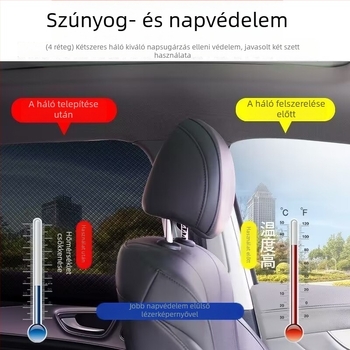 Autóablak szúnyogháló, napvédő és szellőző háló oldalsó ablakokra
