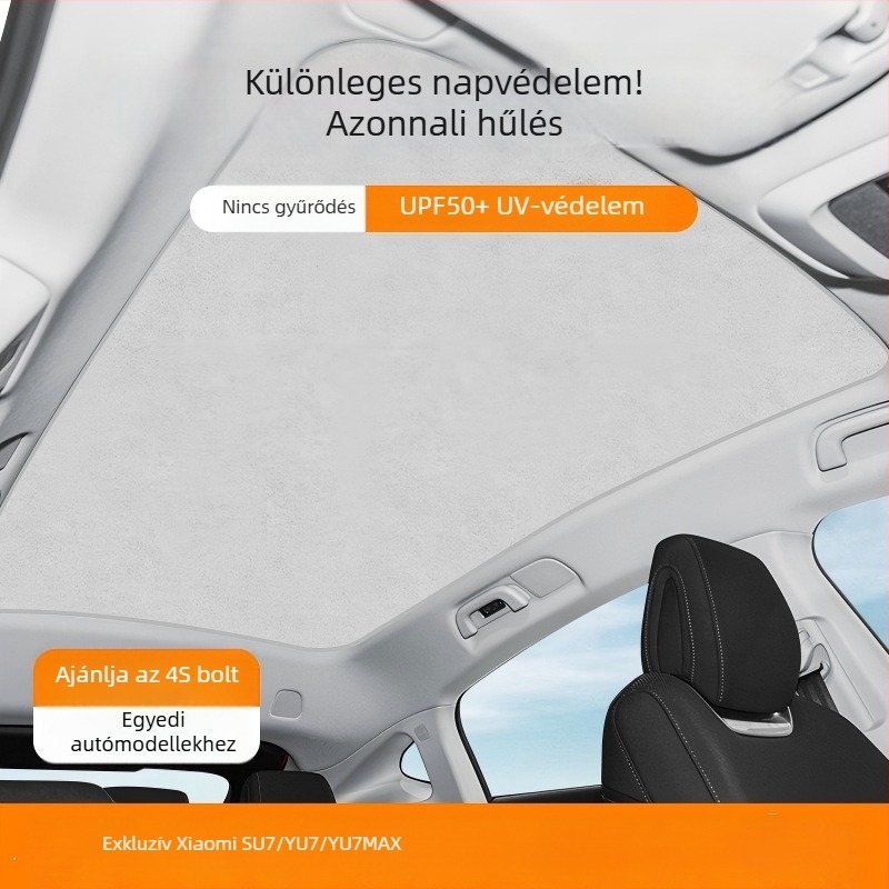 Xiaomi Su7/YU7/YU7Max autó tetőablak árnyékoló – jégkristály anyag, sík felszerelés, hőszigetelés és napvédelem