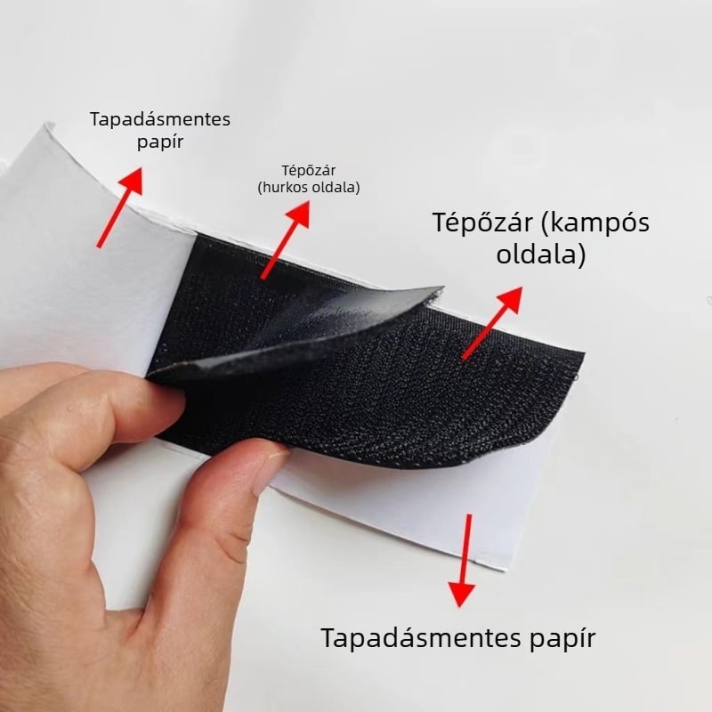 Öntapadós Velcro otthoni textíliákhoz — kétoldalas erős tapadás kanapé párnákhoz és függönyökhöz