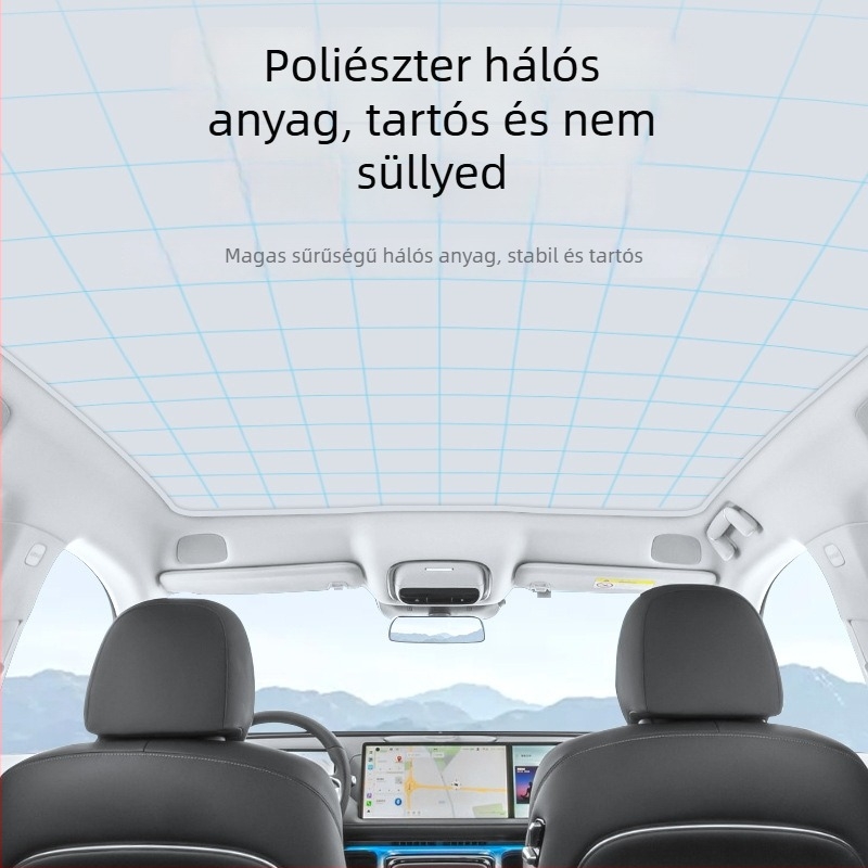 Emperor autó skylight árnyékoló – hálós anyag, snap-in rögzítés, tető Xpeng