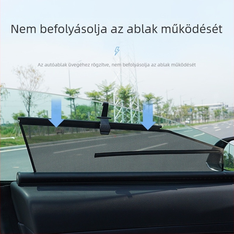 Személyre szabott autó oldalsó ablak árnyékoló, automatikusan kihúzható hálós napellenző