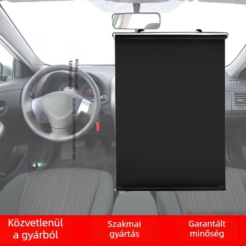 Autó napvédő árnyékoló - Csatlakozás vákuums kupakkal, Szintetikus papír anyag, Logó nyomtatás, Testreszabás elérhető