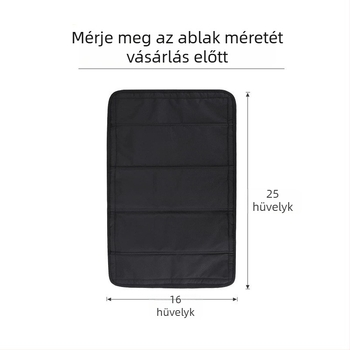 RV autó napellenző, reflexiós típus, rolós árnyékoló, mágneses szalag és Velcro, 300D szendvics hab alumínium fólia