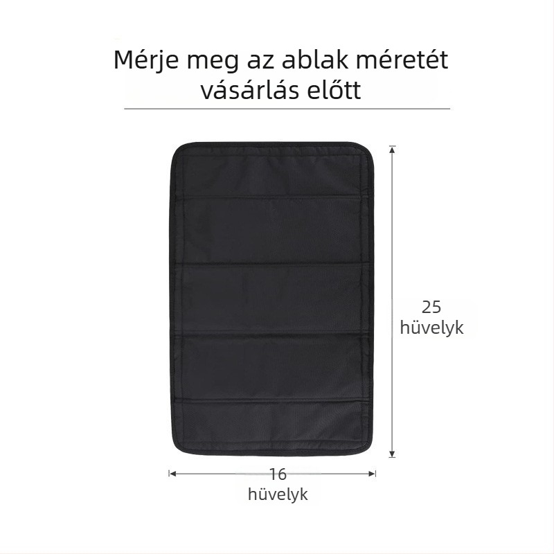 RV autó napellenző, reflexiós típus, rolós árnyékoló, mágneses szalag és Velcro, 300D szendvics hab alumínium fólia